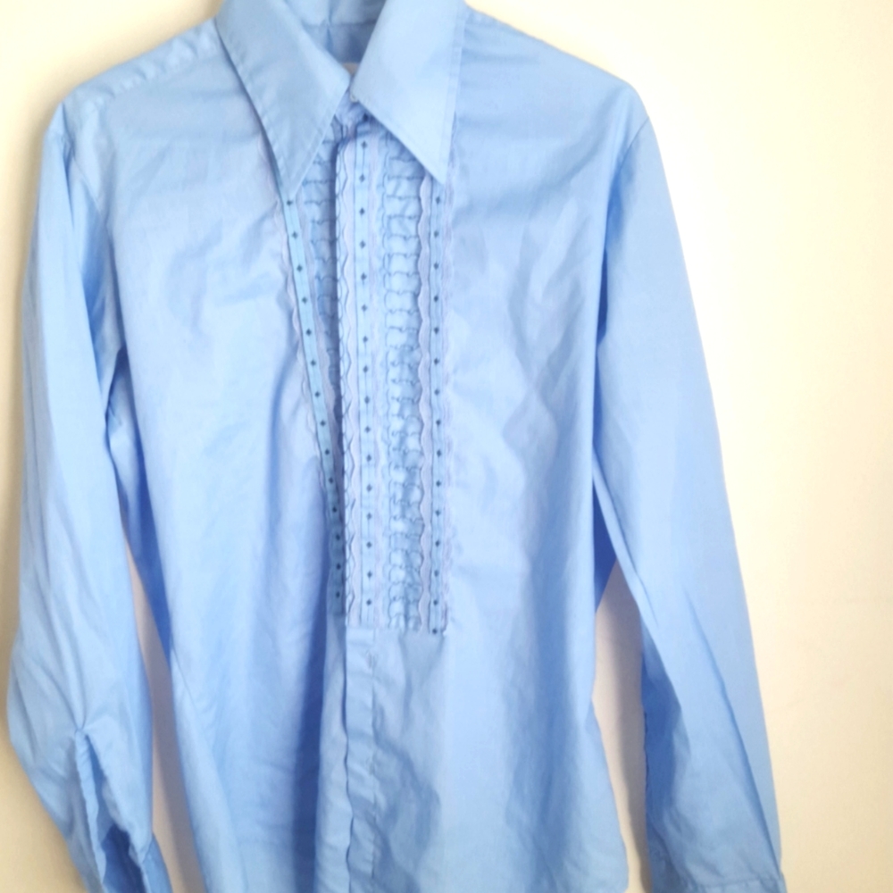 Vintage (After Six) Butterfly Collar Button up